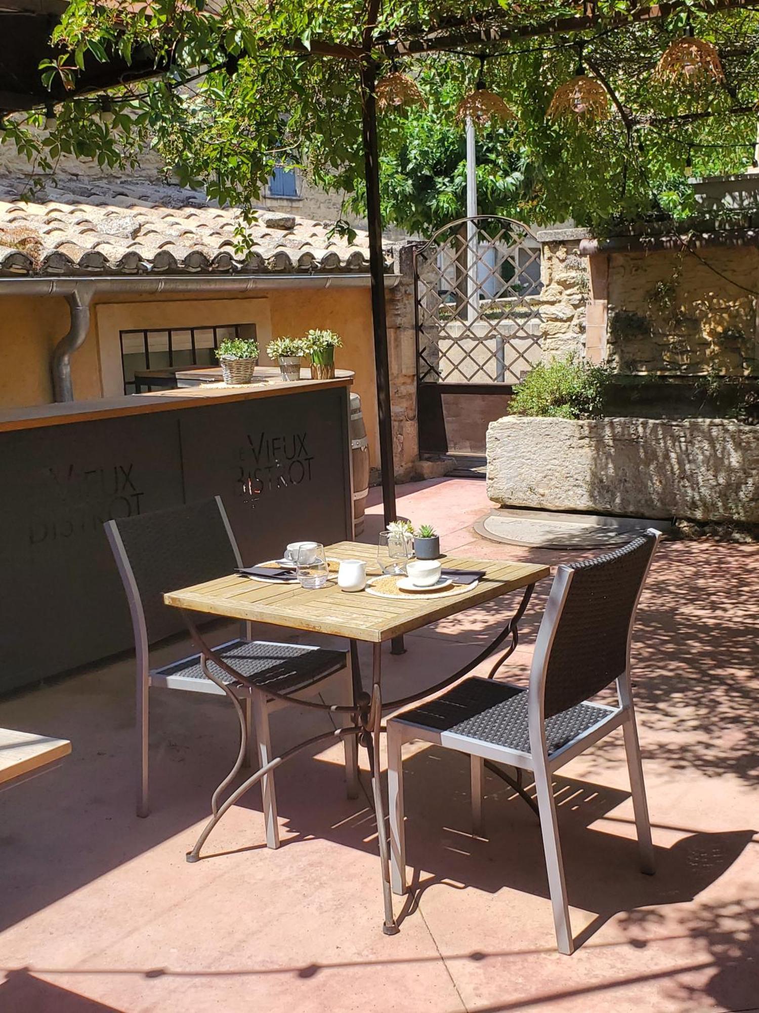 Chambres Du Vieux Bistrot Cabrières-dʼAvignon Exterior foto