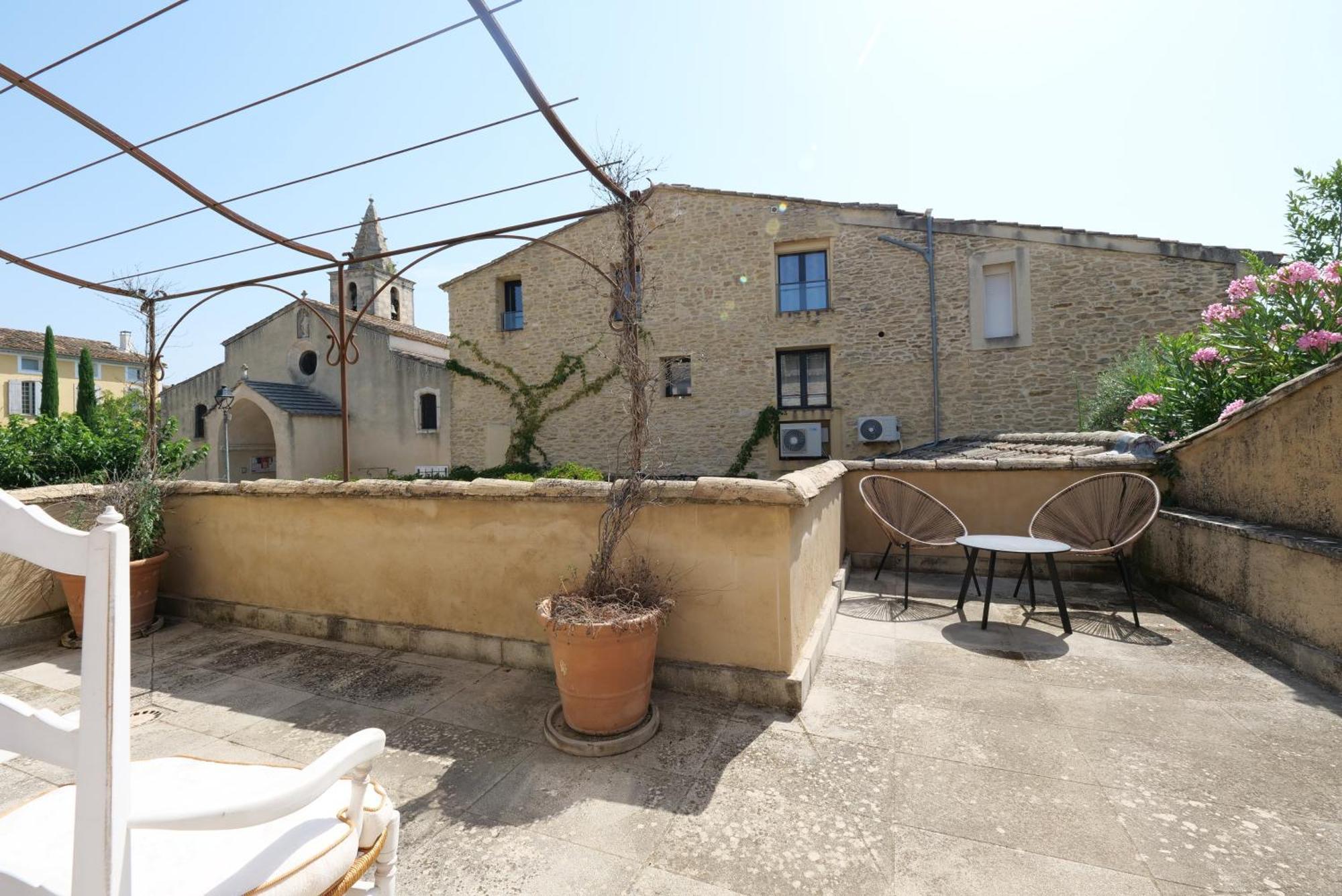 Chambres Du Vieux Bistrot Cabrières-dʼAvignon Exterior foto
